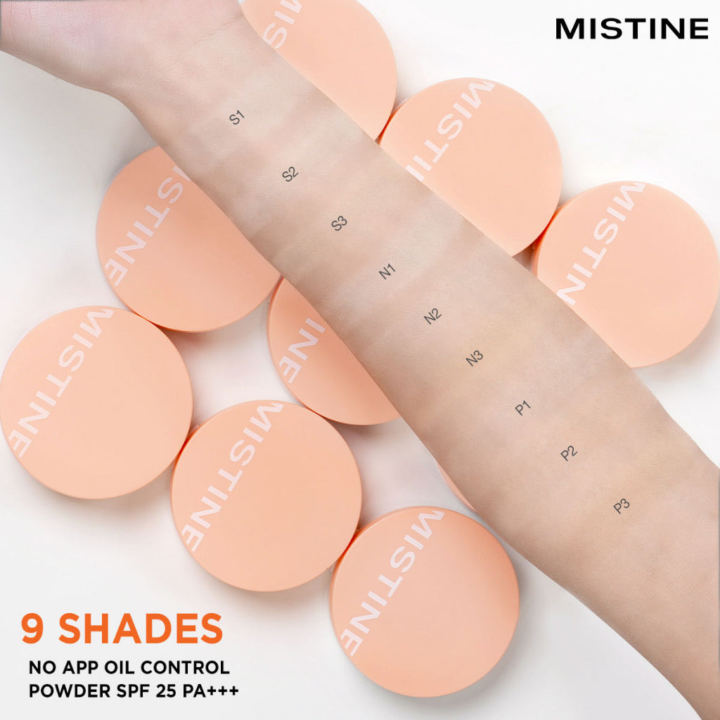 MISTINE NO APP OIL CONTROL POWDER SPF 25 PA+++ 粉餅 散粉，啞光質地，控油防汗